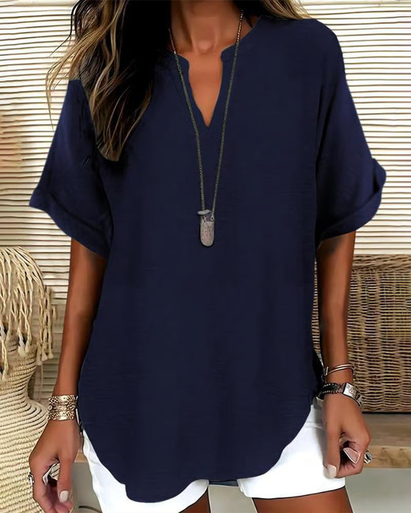 Marina | Blusa holgada lisa