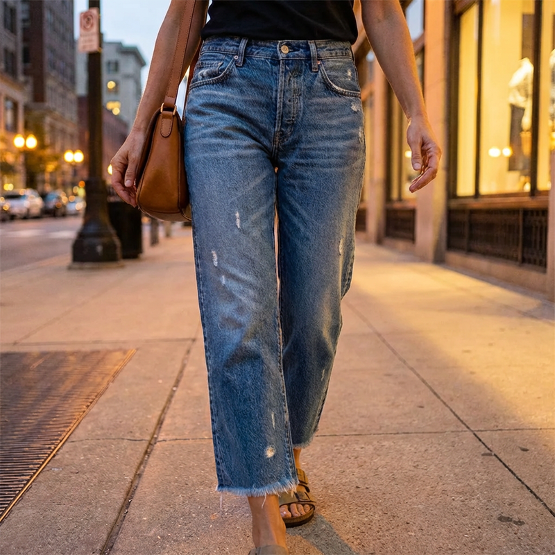 Ana | Vaqueros retro de mujer con corte recto