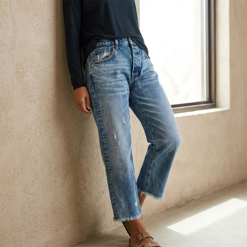 Ana | Vaqueros retro de mujer con corte recto