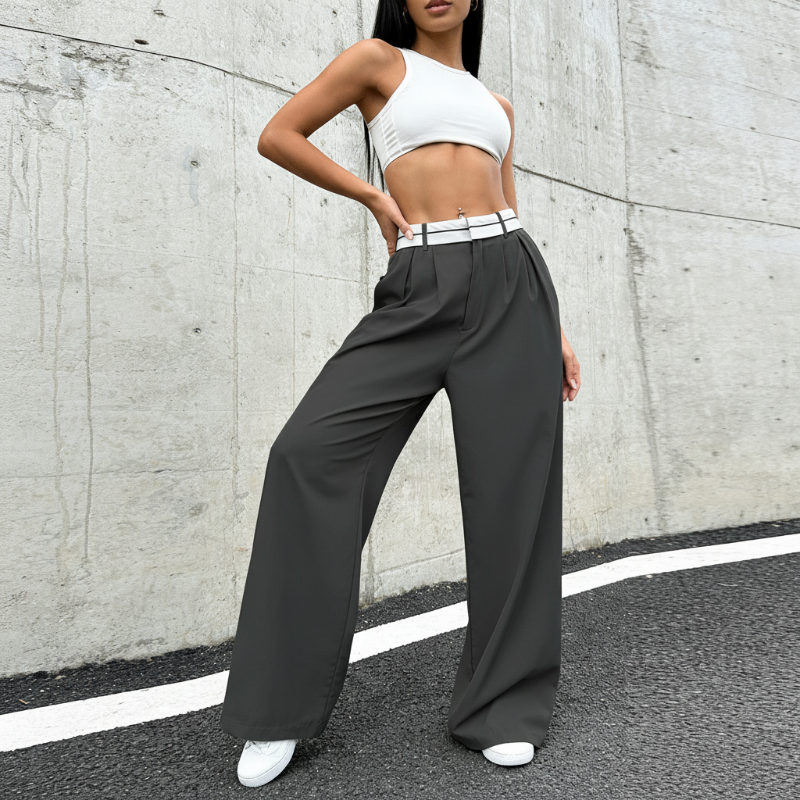 Nerea | Pantalón Palazzo cintura estrecha
